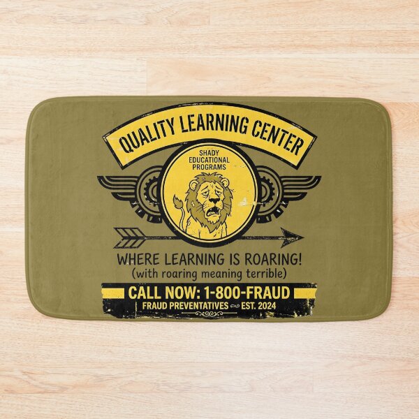 Item preview, Quality Learning Center 1-800-FRAUD - Funny Satirical Design designed and sold by WowDezign.