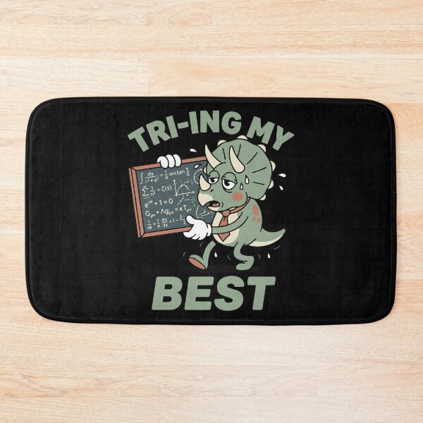 Item preview, Tri-ing My Best Triceratops - Funny Math Teacher Pi Day Art designed and sold by Mdozet.