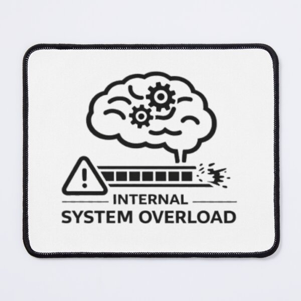Item preview, Funny Overthinking Brain – System Overload designed and sold by MS-DesignArt.