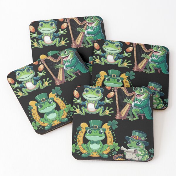 Item preview, 4 versions of frog on St patricks day part 3  designed and sold by Palmtree94.