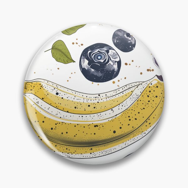 Item preview, Seamless pattern of bananas and blueberries for Scott Hunter designed and sold by stupidwolfbird.