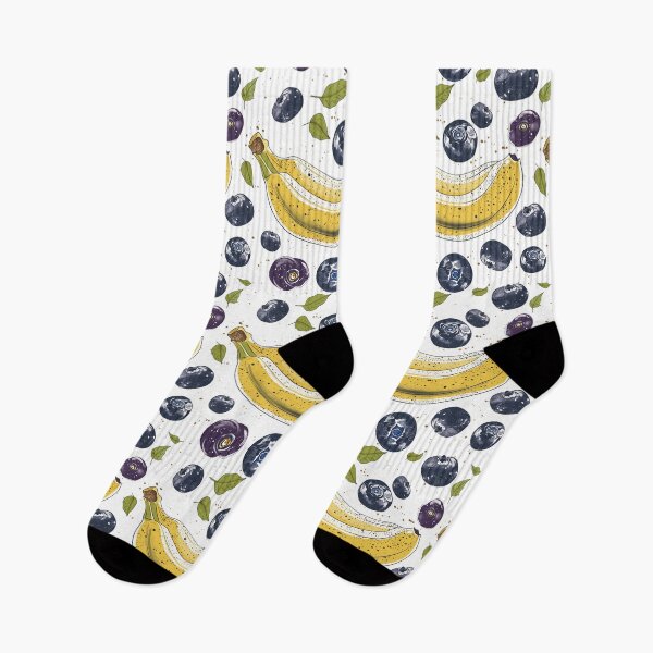 Item preview, Seamless pattern of bananas and blueberries for Scott Hunter designed and sold by stupidwolfbird.