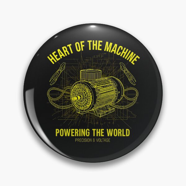 Item preview, Electrician Gift Heart of the Machine Industrial Motor Blueprint designed and sold by EnlightArt.