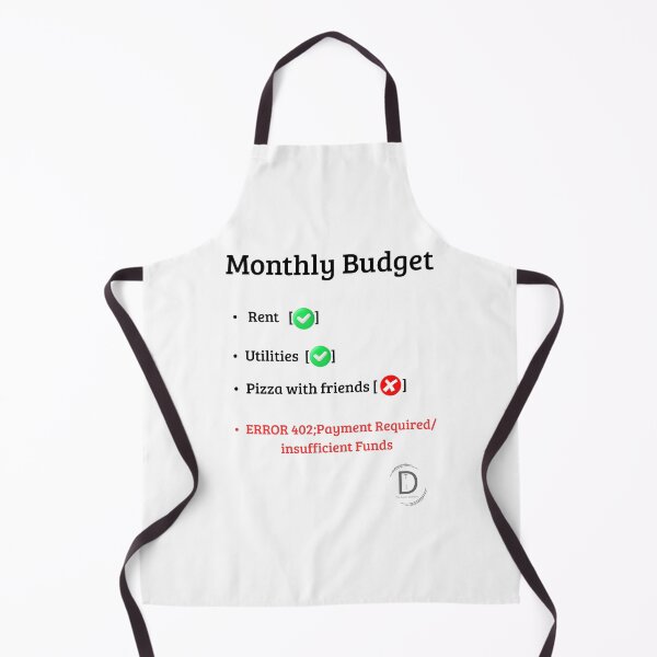 Item preview, HTTP error 402 Payment Required-Monthly Budget Dilemma designed and sold by TheItaliandilemma.