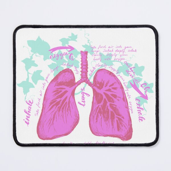 Item preview, Lungs and breathing exercise in pink designed and sold by bokasin.