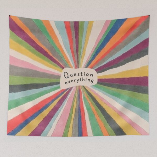 Item preview, Question Everything – Skeptical Psychedelic Art designed and sold by HeyHas.