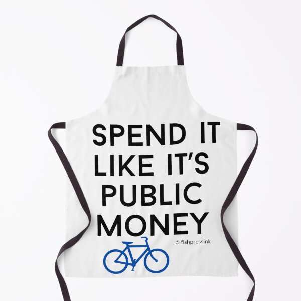Item preview, Spend It Like It’s Public Money v2 – Minimalist Black and White Irish Satire Typography designed and sold by fishpressink.