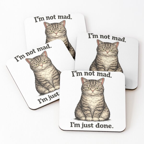 Item preview, I’m Not Mad, I’m Just Done – Funny Grumpy Cat Shirt designed and sold by Falconwolf.