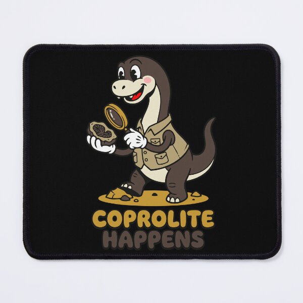 Item preview, Coprolite Happens Brachiosaurus - Funny Paleontologist Mascot designed and sold by Mdozet.