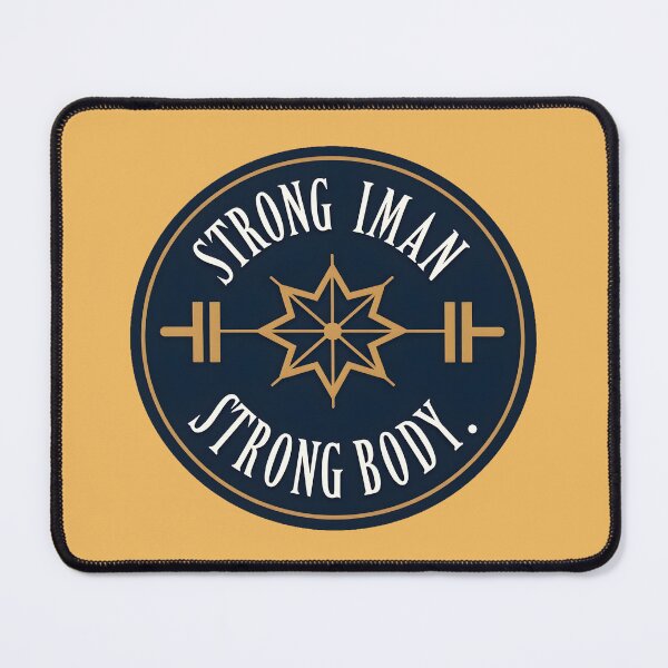 Item preview, Strong Iman Strong Body Muslim T-Shirt | Fitness Islamic Streetwear Tee for Gym, Hijabi Lifters & Faith Bros designed and sold by Vajid Designs .