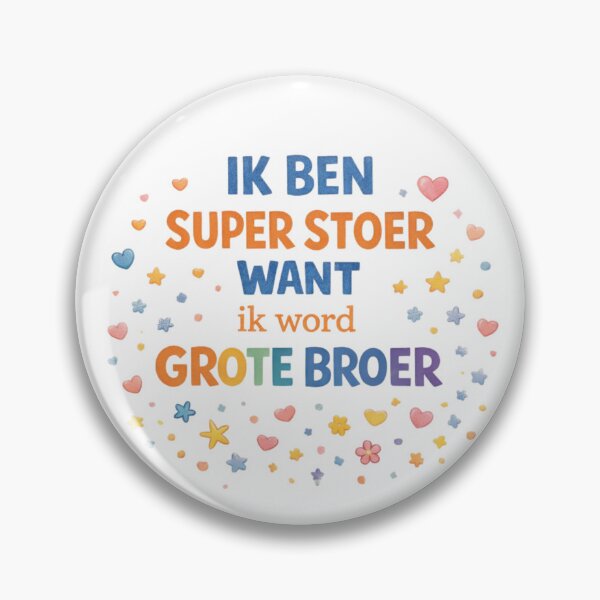 Item preview, Ik ben super stoer want ik word grote broer! – zwangerschapsaankondiging designed and sold by Kaat-Traktaat.