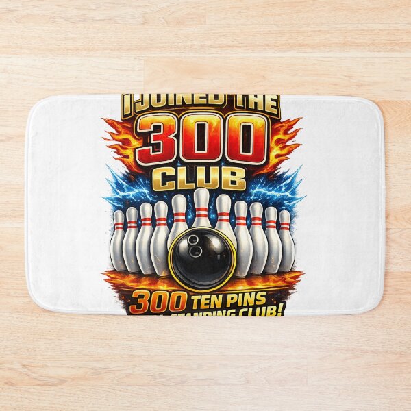 Item preview, 300 Bowling Club Shirt Design – Perfect Game 300 Score Graphic – Ten Pin Bowling Champion T-Shirt PNG designed and sold by first season.