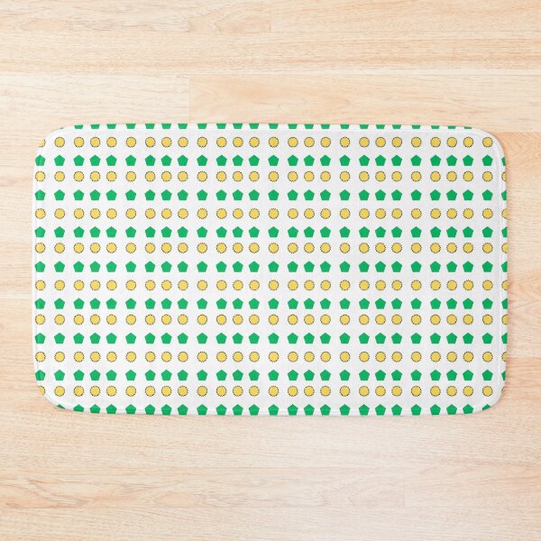 Item preview, Yellow Stars and Green Pentagons on White background pattern designed and sold by fev-rocks.