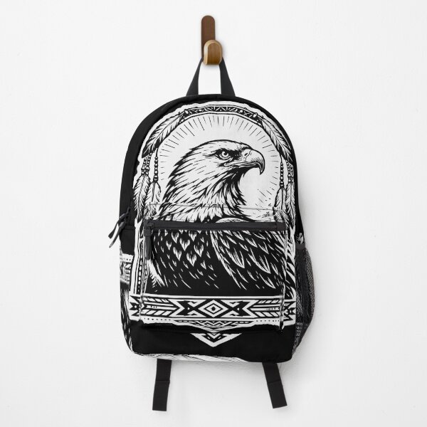 Item preview, Native American Eagle Spirit - Tribal Totem Woodcut Art designed and sold by Totemica.