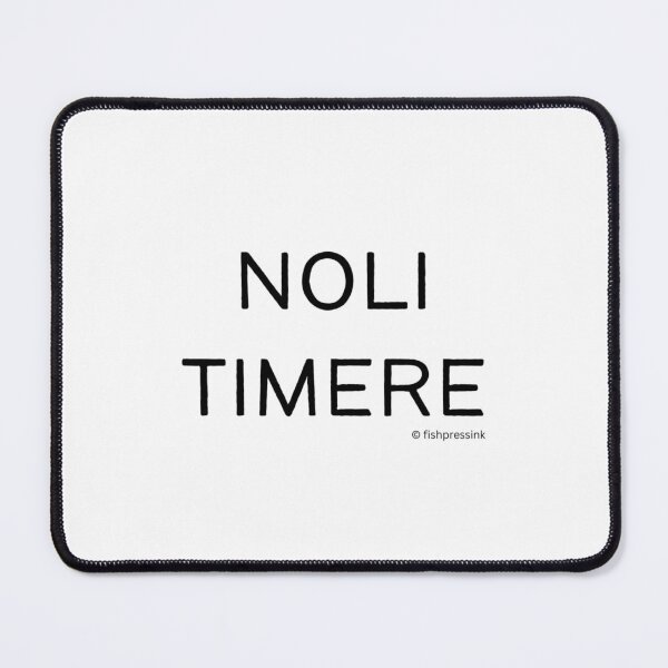 Item preview, Noli Timere v3 – Minimalist Black and White Latin Phrase Typography designed and sold by fishpressink.