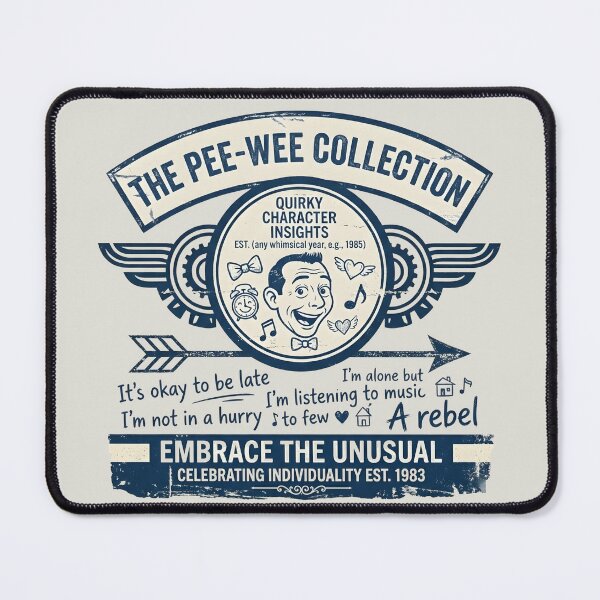 Item preview, It's Okay to Be Late - Pee-Wee Herman Quote Collection designed and sold by WowDezign.