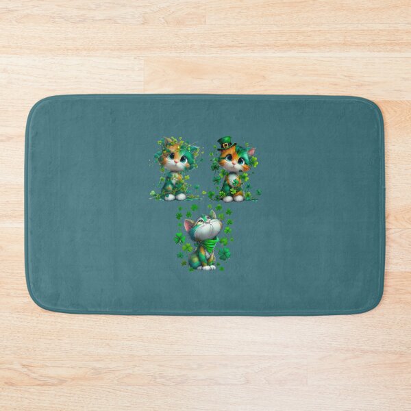 Item preview, 3 cats in clovers on St patricks day  designed and sold by Palmtree94.