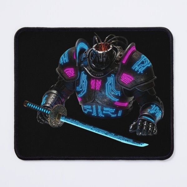Item preview, Cyberpunk Headless Mecha Samurai Armor With Neon Katana designed and sold by Dzblack.
