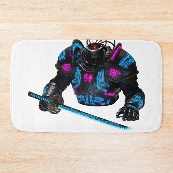 Item preview, Cyberpunk Headless Mecha Samurai Armor With Neon Katana designed and sold by Dzblack.