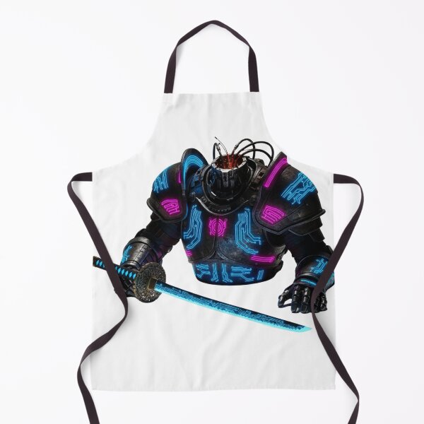Item preview, Cyberpunk Headless Mecha Samurai Armor With Neon Katana designed and sold by Dzblack.
