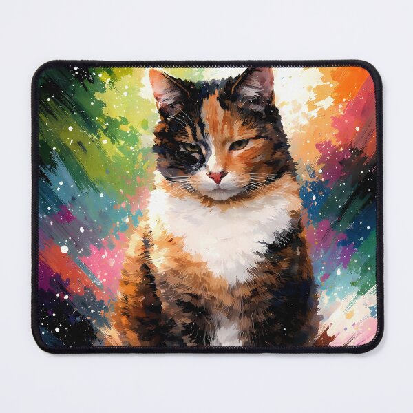 Item preview, Colorful Calico Cat Portrait designed and sold by cuprum.