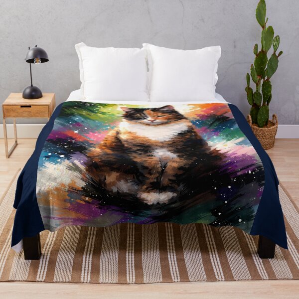 Item preview, Colorful Calico Cat Portrait designed and sold by cuprum.