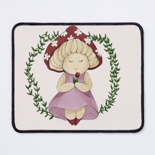 Item preview, Magical Mushroom Girl – Happy Women’s Day Cottagecore Art designed and sold by Mochistar12.