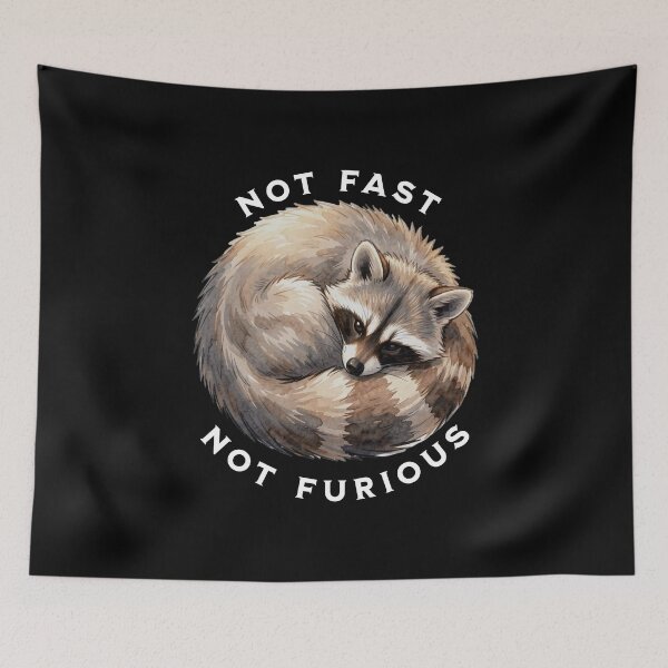 Item preview, not fast, not furious sleeping tanuki designed and sold by CeliaZnx.