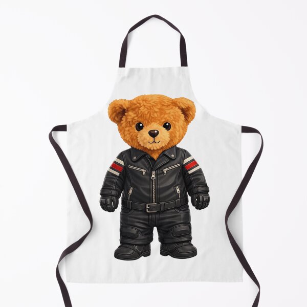 Item preview, Cute Biker Teddy Bear in Leather Jacket - Motorcycle Rider Gift ?️ designed and sold by CuteBear87.