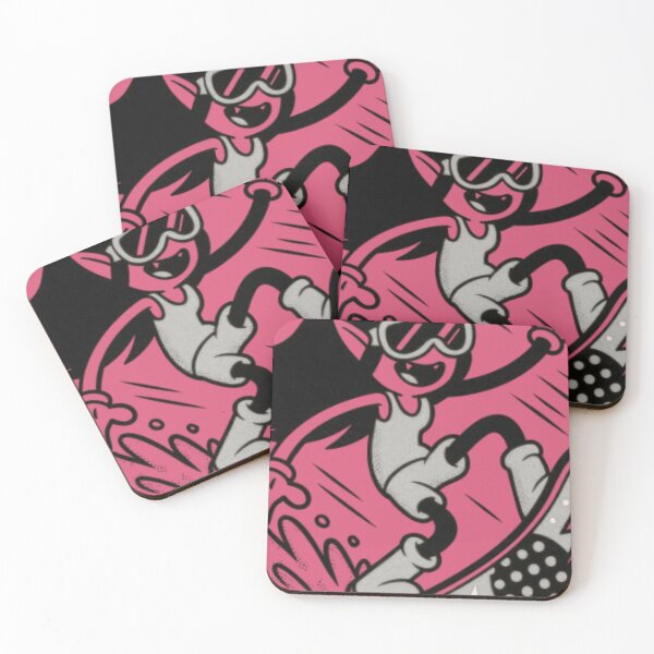 Item preview, “VAMP‑SLASH SNOWDIVE — The Bass‑Shredding Night Queen Who Turned a Pink Blizzard Into Her Personal Stage” designed and sold by Print Fiction.