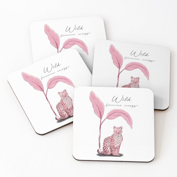 Item preview, Wild Feminine Energy Pink Leopard Art designed and sold by art-injoy.