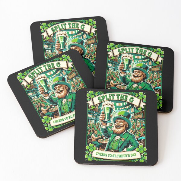 Item preview, St Patrick’s Leprechaun Split the G designed and sold by NovaNookStudio.