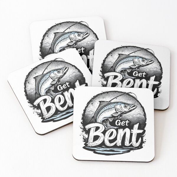 Item preview, Get Bent - Fishing Illustration  designed and sold by SaltyLinesOut.