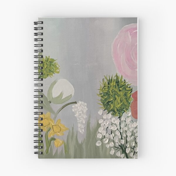 Item preview, Cottage Garden Blooms in Sage Gray designed and sold by PeridotGypsy.