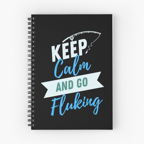 Item preview, Keep Calm and Go Fluking - Fishing Illustration designed and sold by SaltyLinesOut.