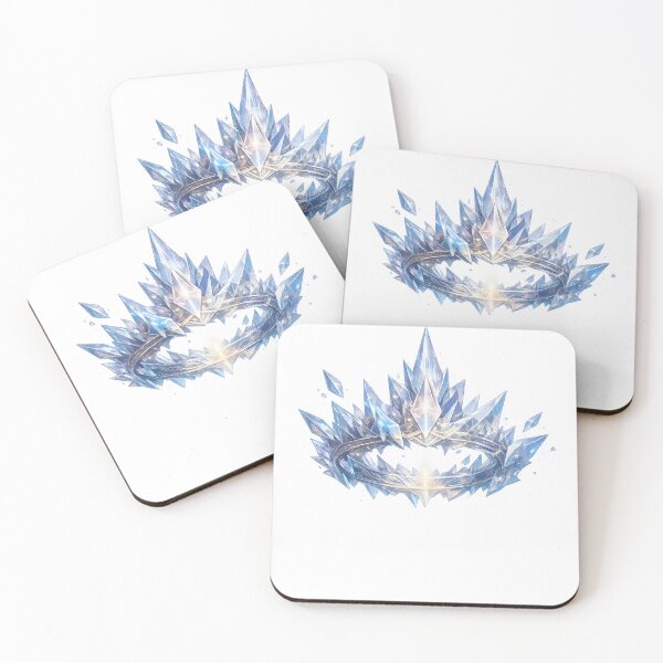 Item preview, Ethereal Shimmering Frost Crystal Crown Tiara designed and sold by CrystalVanta.