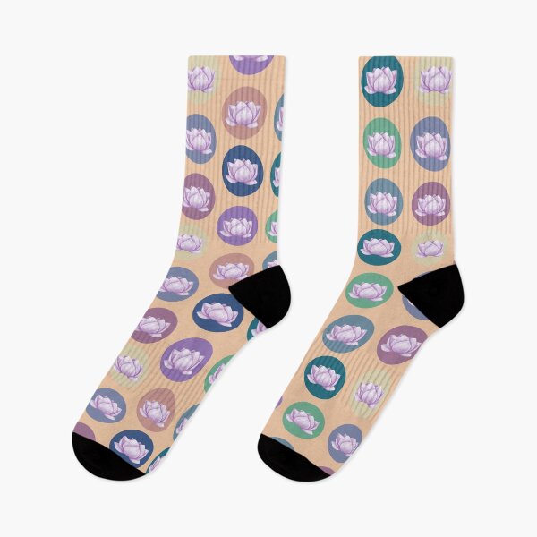 Item preview, Lotus Flower Stickers Circles Spring Summer Stickers Prints Posters Wall Art Magnet Home Coffee Cup Decoration TShirt Stationary Notebook Magnet Hat Kitchen Work School Office Redbubble Shop designed and sold by Saritas Boutique Shop.