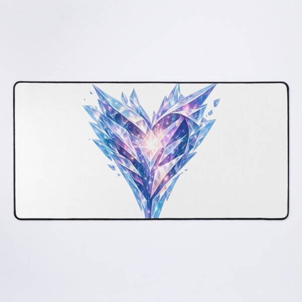 Item preview, Radiant Cosmic Crystal Heart Astral Gemstone designed and sold by CrystalVanta.