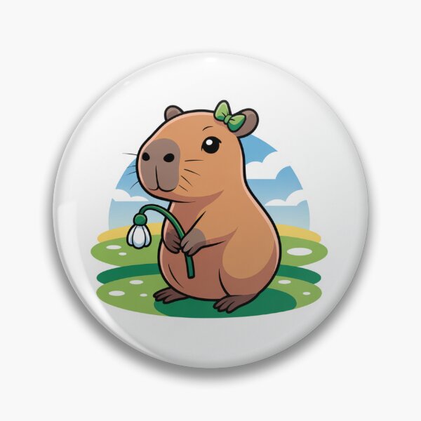 Item preview, Spring Capybara - snowdrop designed and sold by JancaMo.