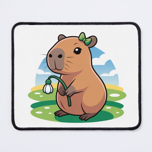 Item preview, Spring Capybara - snowdrop designed and sold by JancaMo.