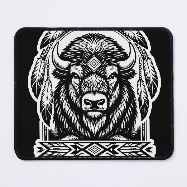 Item preview, Sacred White Buffalo Spirit - Native American Bison Totem designed and sold by Totemica.