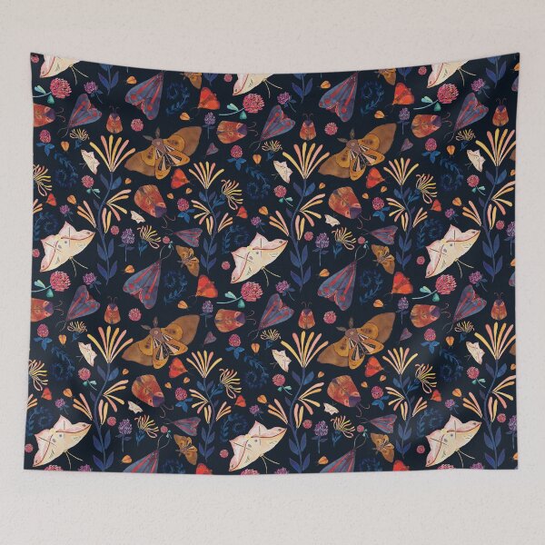 Item preview, Moths Garden by Night designed and sold by ChloeHaumea.