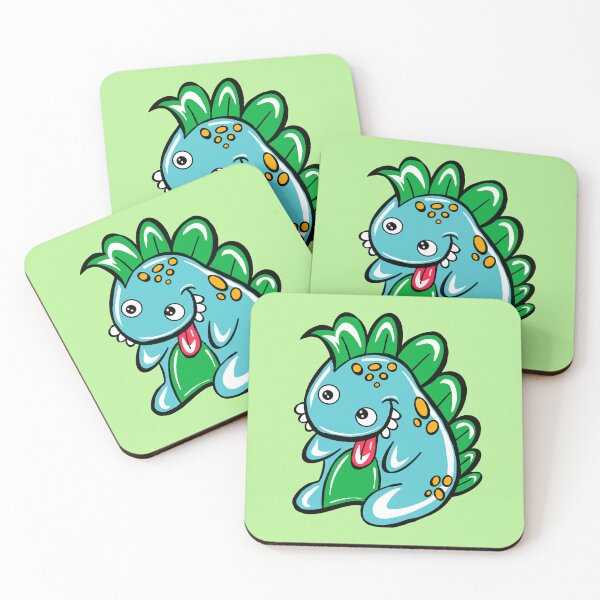 Item preview, Buster The Dinosaur With green background  designed and sold by missmann.