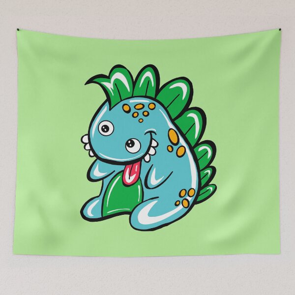 Item preview, Buster The Dinosaur With green background  designed and sold by missmann.
