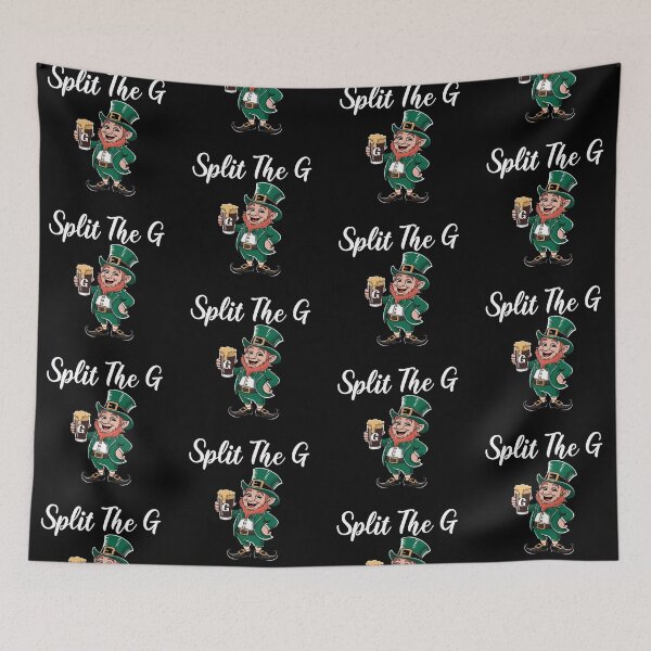 Item preview, St Patrick’s Leprechaun Split the G designed and sold by NovaNookStudio.
