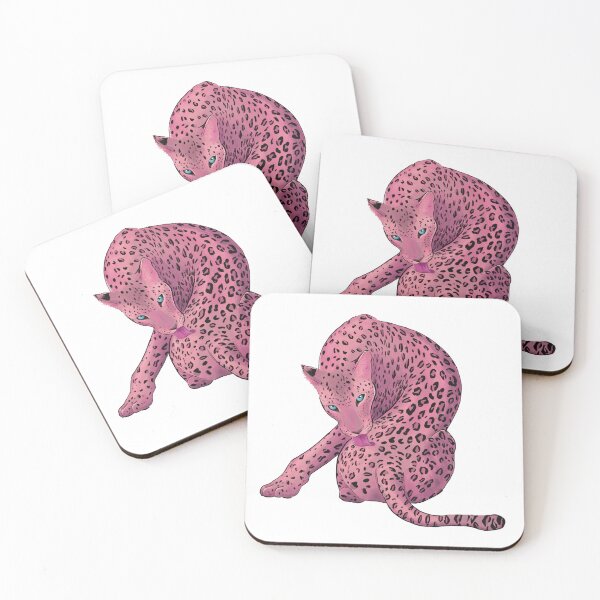 Item preview, Pink Leopard Phone Case Aesthetic Wild Cat Art designed and sold by art-injoy.