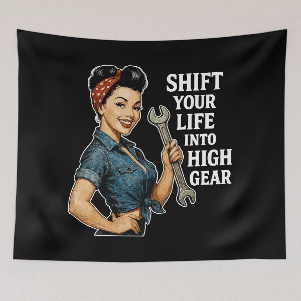 Item preview, Vintage Workshop Pin-up: High Gear Lifestyle designed and sold by Pineapple-Tree.