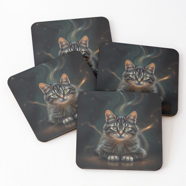 Item preview, fantasy cat illustration modern designed and sold by tim tal.