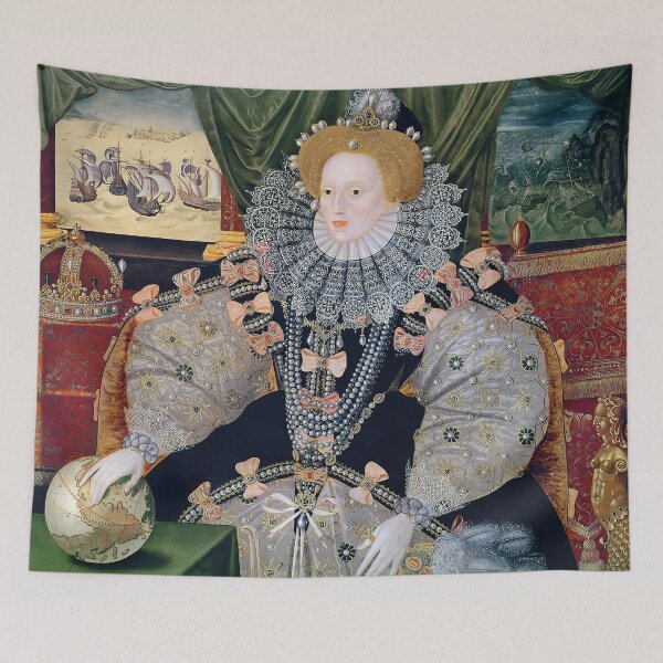 Item preview, Queen Elizabeth I Armada Portrait with Globe and Crown designed and sold by TeeARTHY.