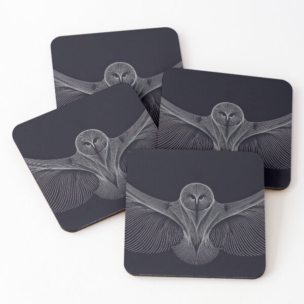 Item preview, Owl with lines in dark background designed and sold by anytka.